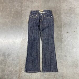 Y2K Liquid Jeans Bootcut Dark Wash Womens 00